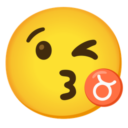 Taurus and Face blowing a kiss