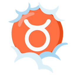 Taurus and face in clouds