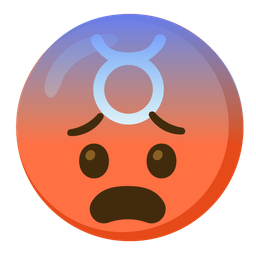 Taurus and fearful face