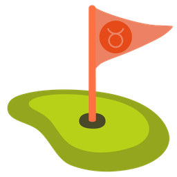 Taurus and flag in hole