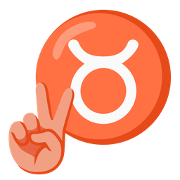 Taurus and peace symbol