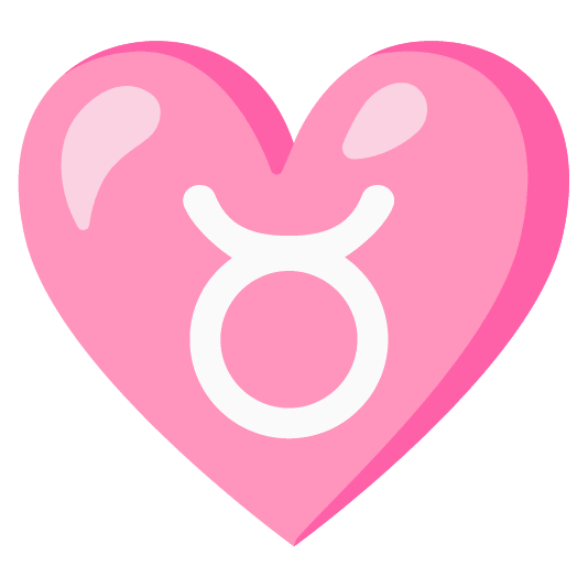 Taurus and Pink heart