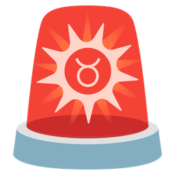 Taurus and police car light