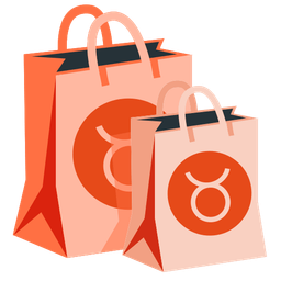 Taurus and shopping bags