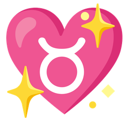 Taurus and sparkling heart