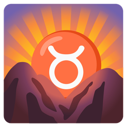 Taurus and sunrise over mountains