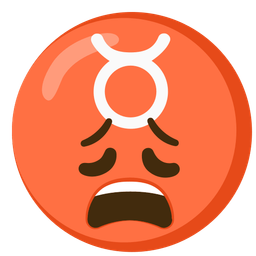 Taurus and weary face