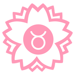 Taurus and white flower