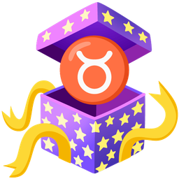 Taurus and wrapped gift