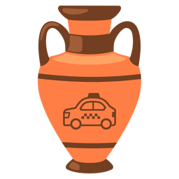 taxi and amphora
