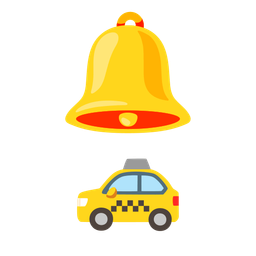 taxi and bell