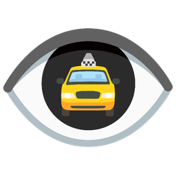 taxi and eye