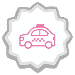 taxi and fish cake with swirl