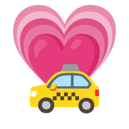 taxi and growing heart