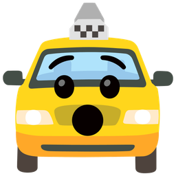 taxi and hushed face