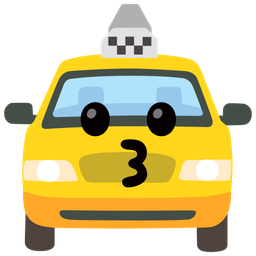 Taxi and Kissing face