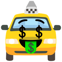 Taxi and Money-mouth face