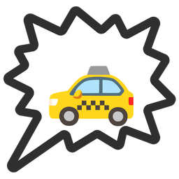 taxi and right anger bubble