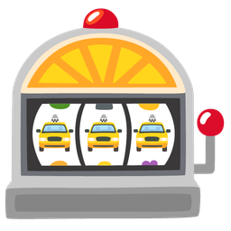 taxi and slot machine