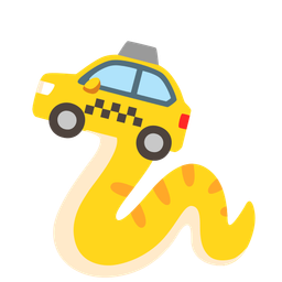 taxi and snake