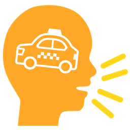 taxi and speaking head