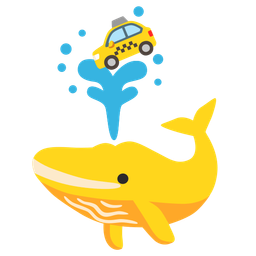 taxi and spouting whale