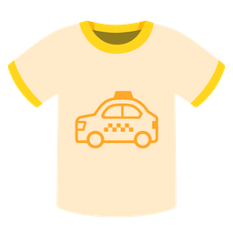 taxi and t-shirt