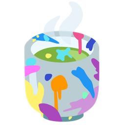 Teacup without handle and Artist palette