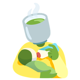 Teacup without handle and Baby bottle