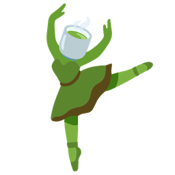 Teacup without handle and Ballet shoes