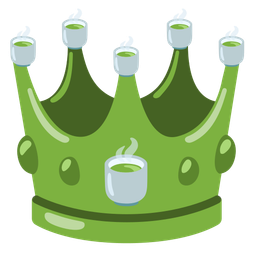 Teacup without handle and Crown