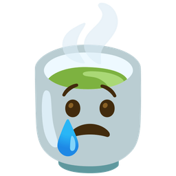 Teacup without handle and Crying face