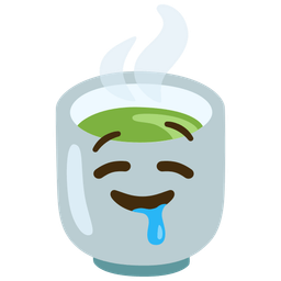 Teacup without handle and Drooling face