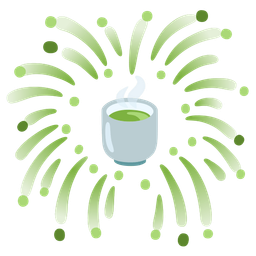 Teacup without handle and Fireworks