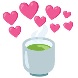 Teacup without handle and Heart with arrow
