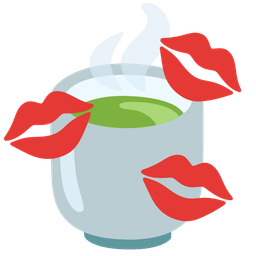 Teacup without handle and Kiss mark