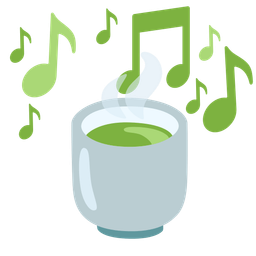 Teacup without handle and Musical notes