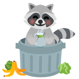 Teacup without handle and Raccoon