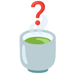 Teacup without handle and Red question mark