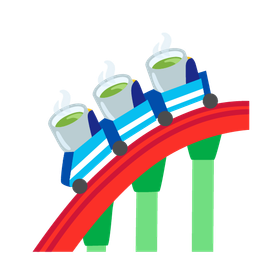 Teacup without handle and Roller coaster