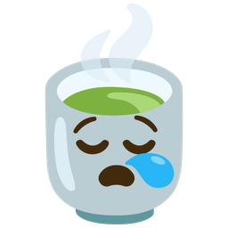 Teacup without handle and Sleepy face