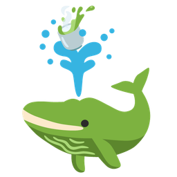 Teacup without handle and Spouting whale