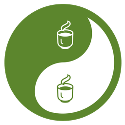 Teacup without handle and Yin yang