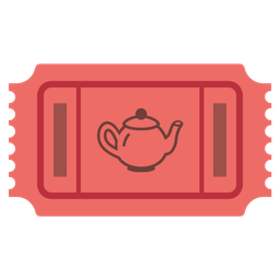 Teapot and Admission tickets