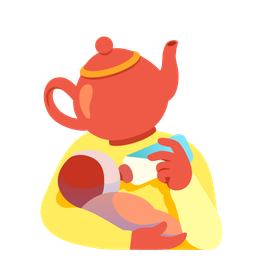 Teapot and Baby bottle