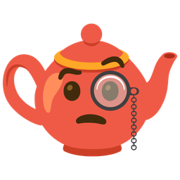 Teapot and Face with monocle