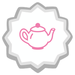 Teapot and Fish cake with swirl