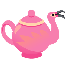 Teapot and Flamingo