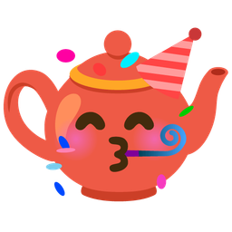 Teapot and Partying face