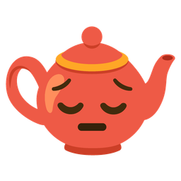 Teapot and Pensive face